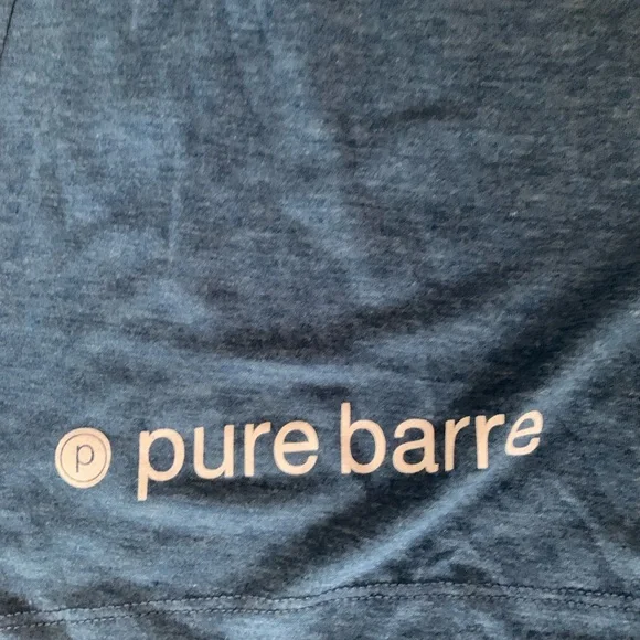 Pure Barre Heather Blue Pony Tee [Size Large] - Picture 3 of 4